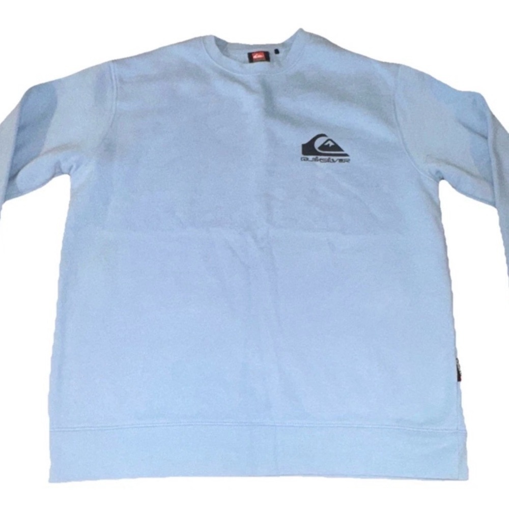 Quiksilver Brand Sky Blue Sweatshirt Size M Long Sleeve